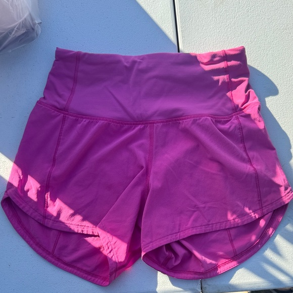 lululemon athletica Pants - lululemon athletica Hot Pink High-Rise Athletic Shorts
